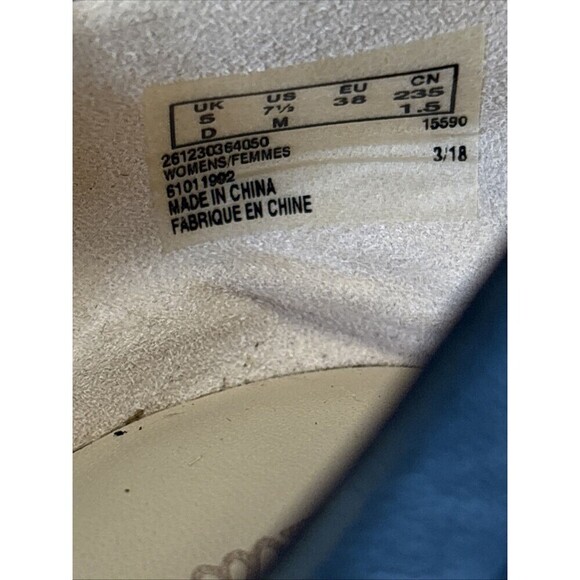 Clarks Mia Womens Black Leather Ballet Flats Sz 7.5 M Cushion Plus Grace Slip On - Picture 9 of 9